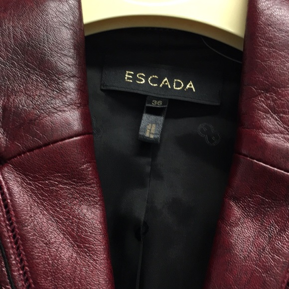 Escada leather jacket - Picture 2 of 8